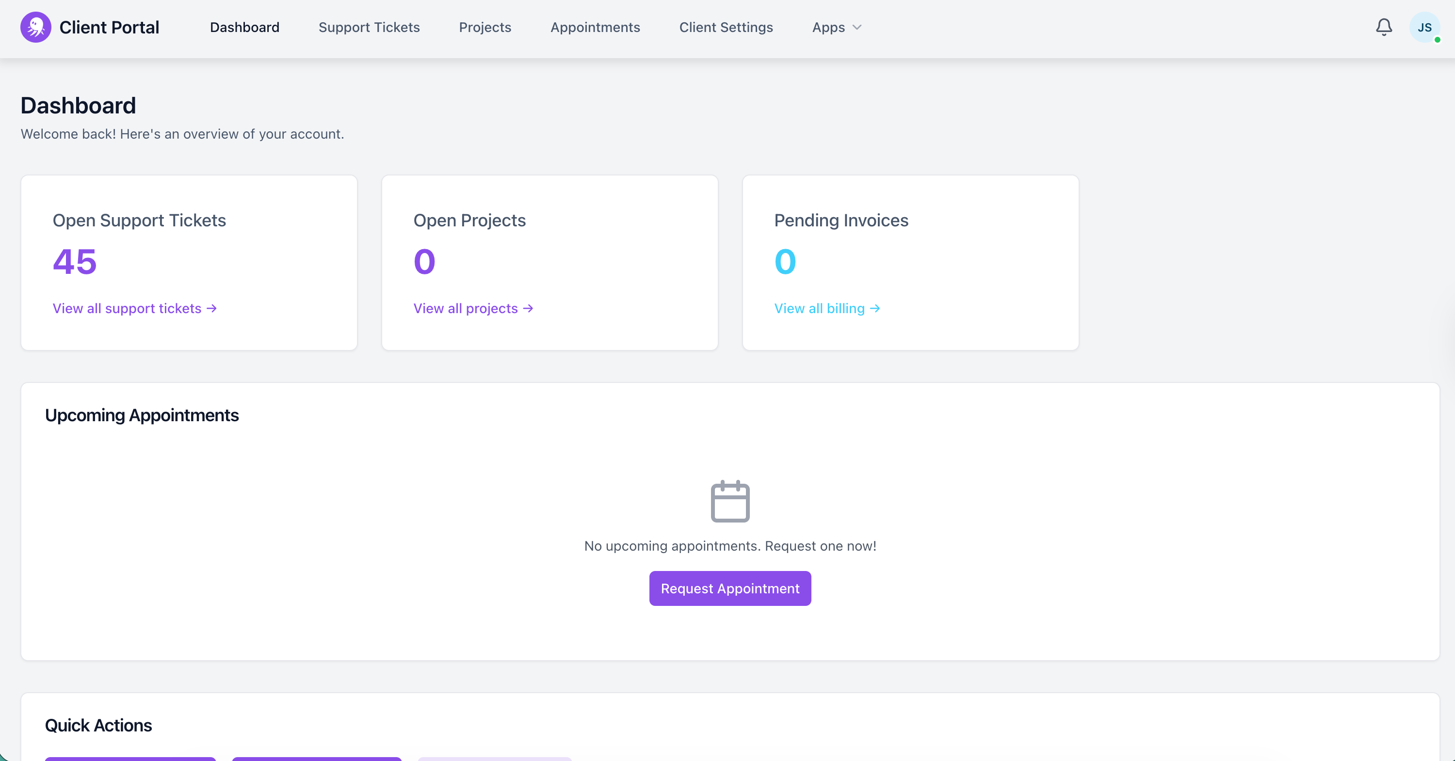 english client portal slide